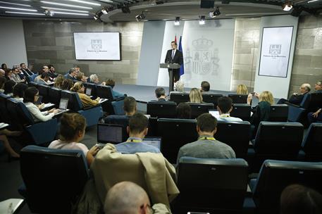 27/10/2017. Rajoy anuncia elecciones en Cataluña. El presidente del Gobierno, Mariano Rajoy, comparece tras el Consejo de Ministros en el qu...