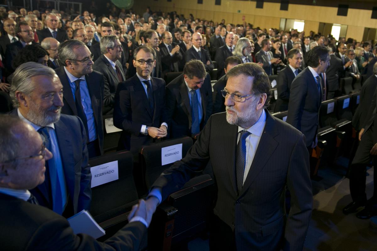 28/03/2017. Rajoy en la jornada "Conectados al futuro". El presidente del Gobierno, Mariano Rajoy, al inicio de la celebración de la jornada...