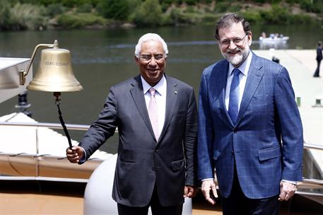 29/05/2017. XXIX Cumbre Luso-Española. El presidente del Gobierno, Mariano Rajoy, y el primer ministro de Portugal, António Costa, hacen son...