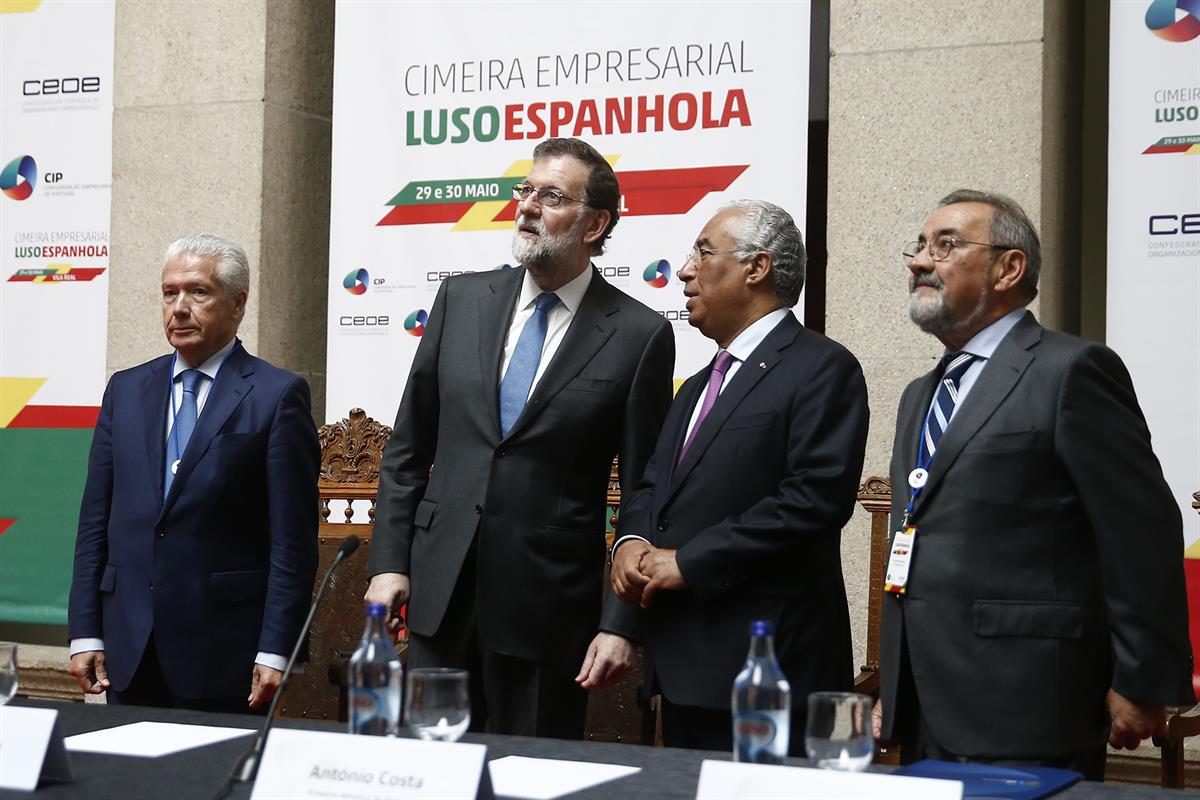 30/05/2017. XXIX Cumbre Luso-Española (Segunda jornada). El presidente del Gobierno, Mariano Rajoy, y el primer ministro de Portugal, Antóni...