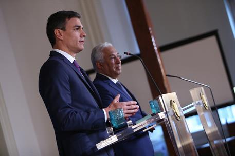 2/07/2018. Pedro Sánchez se reúne en Lisboa con António Costa. El presidente del Gobierno, Pedro Sánchez, y el primer ministro de la Repúbli...
