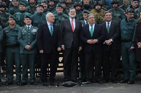 3/05/2018. Viaje de Rajoy a Logroño. El presidente del Gobierno, Mariano Rajoy, y el ministro del Interior, Juan Ignacio Zoido, en una foto ...