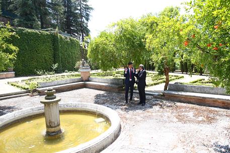 9/07/2018. Sánchez recibe al presidente de la Generalitat de Cataluña. El presidente del Gobierno, Pedro Sánchez, y el presidente de la Gene...