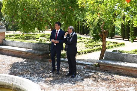 9/07/2018. Sánchez recibe al presidente de la Generalitat de Cataluña. El presidente del Gobierno, Pedro Sánchez, y el presidente de la Gene...