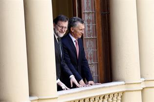 El presidente del Gobierno, Mariano Rajoy, y el presidente de Argentina, Mauricio Macri (Foto: Pool Moncloa)