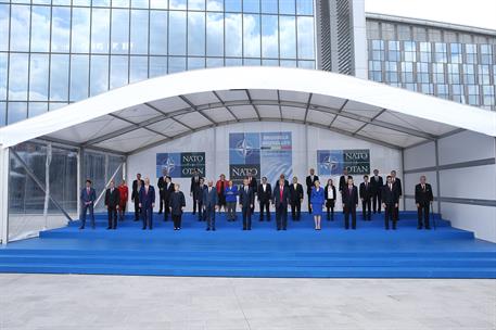 11/07/2018. Sánchez asiste a la Cumbre de la OTAN. Los jefes de Estado y de Gobierno asistentes a la Cumbre de la OTAN posan para la foto de...