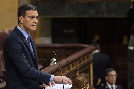 12/12/2018. El presidente del Gobierno comparece en el Congreso para informar sobre Cataluña y el Brexit. El presidente del Gobierno, Pedro ...