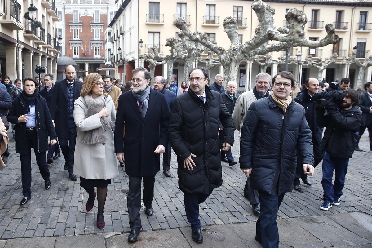 13/02/2018. Rajoy presenta el Año Europeo del Patrimonio Cultural. El presidente del Gobierno, Mariano Rajoy, junto a la presidenta de la Di...