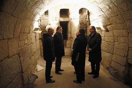 13/02/2018. Rajoy presenta el Año Europeo del Patrimonio Cultural. El presidente del Gobierno, Mariano Rajoy, en la Cripta de San Antolín, d...