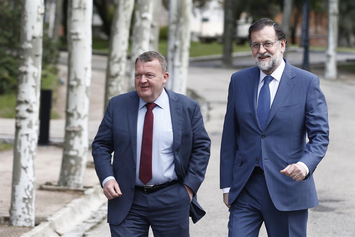 13/04/2018. Visita del primer ministro del Reino de Dinamarca. El presidente del Gobierno, Mariano Rajoy, y el primer ministro danés, Lars L...
