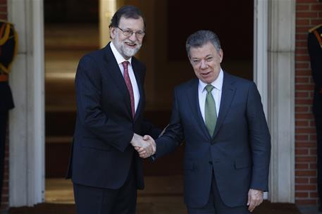 13/05/2018. Rajoy recibe al presidente de Colombia. El presidente del Gobierno, Mariano Rajoy, recibe en La Moncloa al presidente de Colombi...