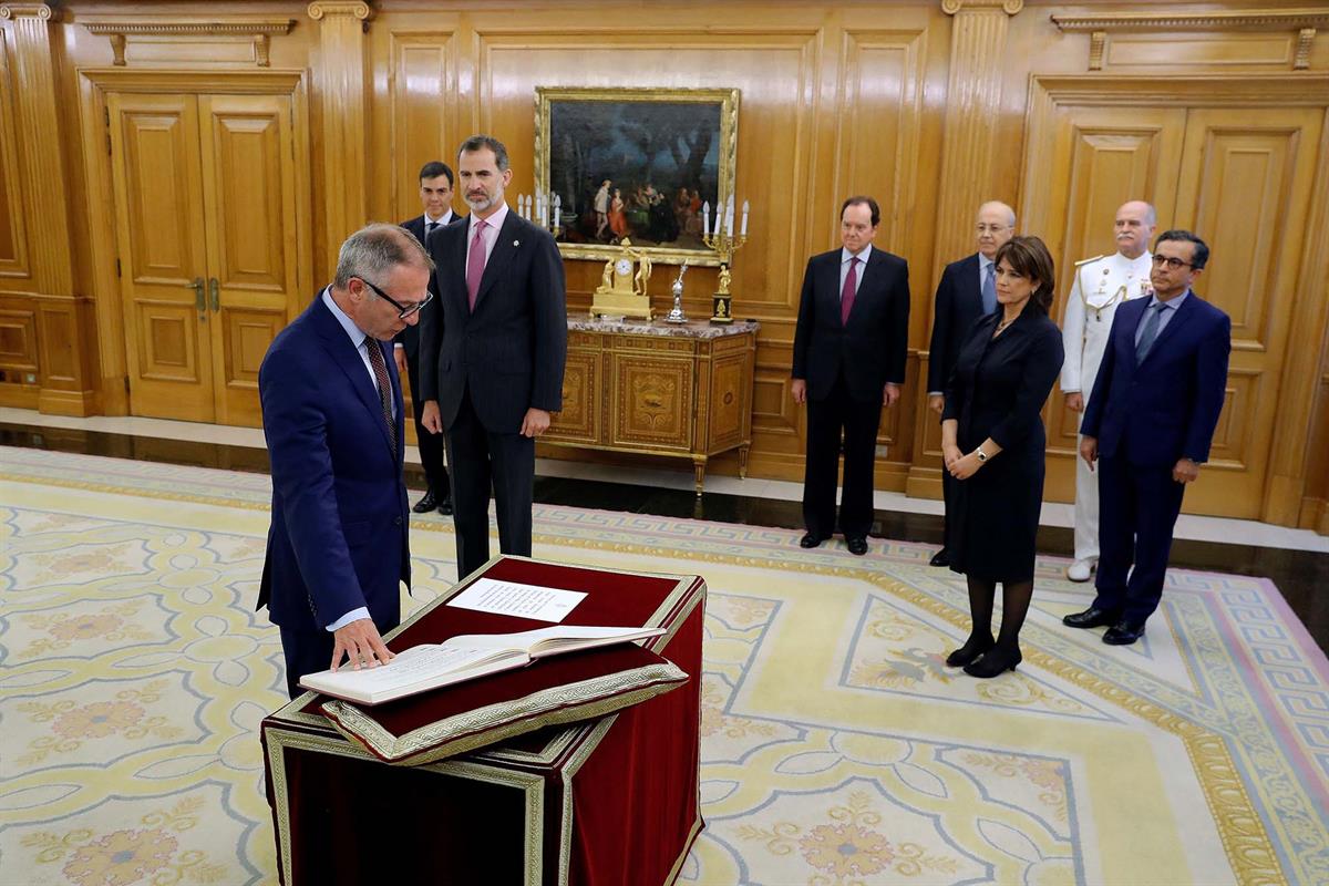 14/06/2018. El presidente asiste a la promesa de José Guirao como ministro de Cultura y Deporte. José Guirao Cabrera promete el cargo de min...