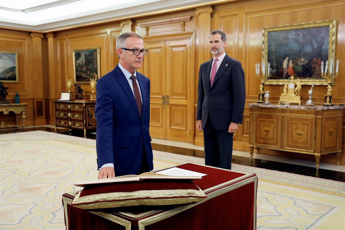 14/06/2018. El presidente asiste a la promesa de José Guirao como ministro de Cultura y Deporte. José Guirao Cabrera promete el cargo de min...