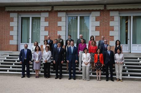 16/07/2018. Sánchez asiste a la reunión del Consejo de Seguridad Nacional. Foto de familia de los asistentes a la reunión del Consejo de Seg...