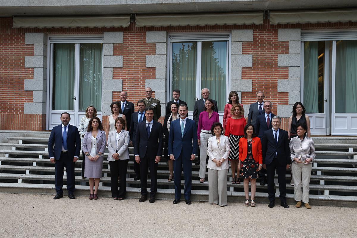 16/07/2018. Sánchez asiste a la reunión del Consejo de Seguridad Nacional. Foto de familia de los asistentes a la reunión del Consejo de Seg...