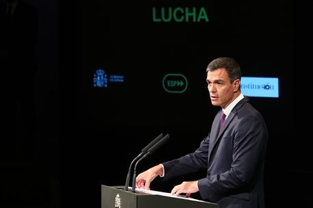 17/09/2018. Sánchez interviene en el acto sobre los 100 días de Gobierno. El presidente del Gobierno, Pedro Sánchez, durante su intervención...