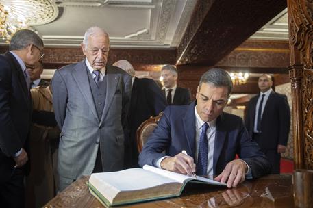 19/11/2018. Viaje de Pedro Sánchez a Marruecos. El presidente del Gobierno, Pedro Sánchez, durante su visita al Reino de Marruecos.