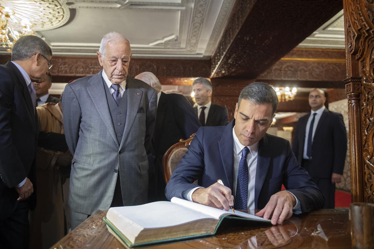 19/11/2018. Viaje de Pedro Sánchez a Marruecos. El presidente del Gobierno, Pedro Sánchez, durante su visita al Reino de Marruecos.