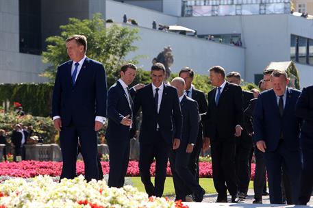 20/09/2018. Pedro Sánchez asiste al Consejo Europeo Extraordinario. El presidente del Gobierno, Pedro Sánchez, junto al canciller federal de...