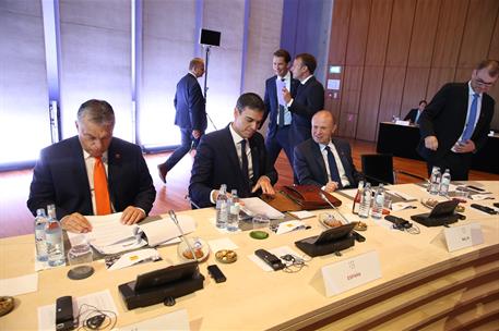 20/09/2018. Pedro Sánchez asiste al Consejo Europeo Extraordinario. El presidente del Gobierno, Pedro Sánchez, al inicio de la reunión del C...