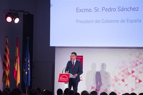 20/12/2018. Entrega de Premios Carlos Ferrer Salat, de Foment del Treball. Intervención del presidente del Gobierno en la entrega de los Pre...