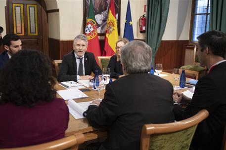 21/11/2018. XXX Cumbre Hispano-Portuguesa. El ministro del Interior, Fernando Grande-Marlaska, durante la reunión sectorial que han mantenid...