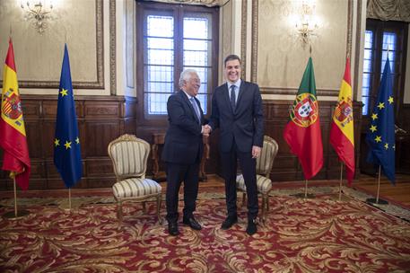 21/11/2018. XXX Cumbre Hispano-Portuguesa. El presidente del Gobierno, Pedro Sánchez, junto al primer ministro de la República Portuguesa, A...