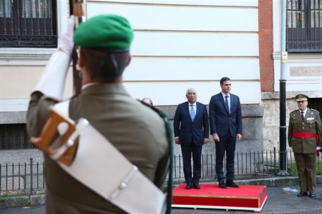 21/11/2018. XXX Cumbre Hispano-Portuguesa. El presidente del Gobierno, Pedro Sánchez, junto al primer ministro de la República Portuguesa, A...