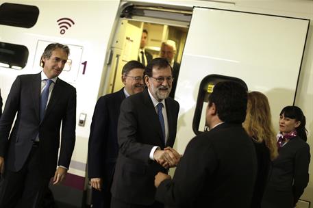22/01/2018. Rajoy viaja a la Comunidad Autónoma Valenciana. El presidente del Gobierno, Mariano Rajoy, acompañado por el ministro de Fomento...