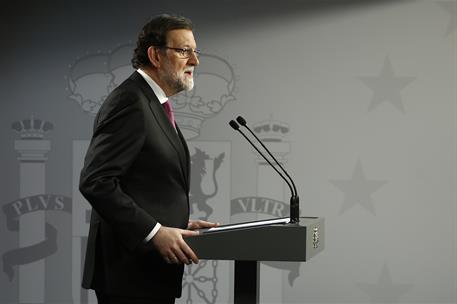 23/02/2018. Rajoy participa en la reunión de los jefes de Estado o de Gobierno de la UE. El presidente del Gobierno, Mariano Rajoy, durante ...