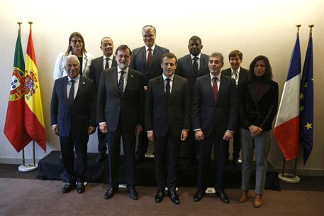 23/03/2018. Viaje de Rajoy a Bruselas (segunda jornada). Foto de familia del encuentro de los Jefes de Estado o de Gobierno de España, Franc...