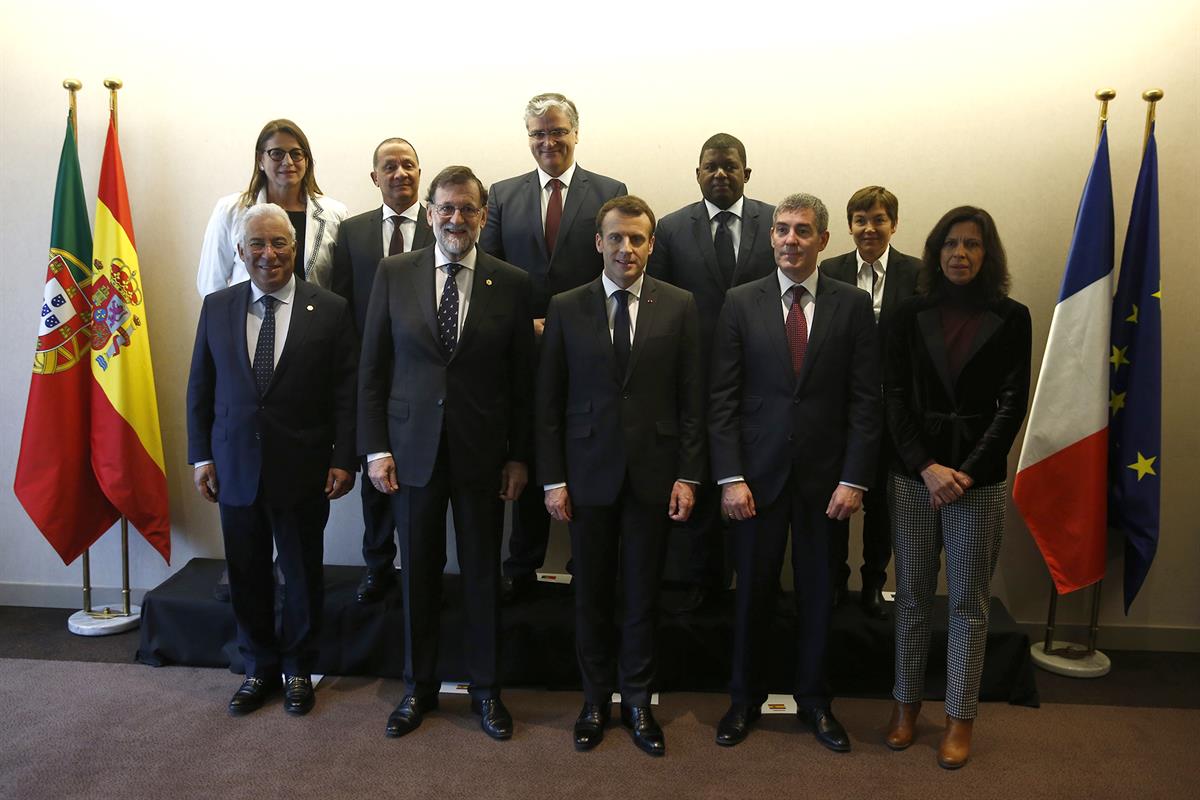 23/03/2018. Viaje de Rajoy a Bruselas (segunda jornada). Foto de familia del encuentro de los Jefes de Estado o de Gobierno de España, Franc...