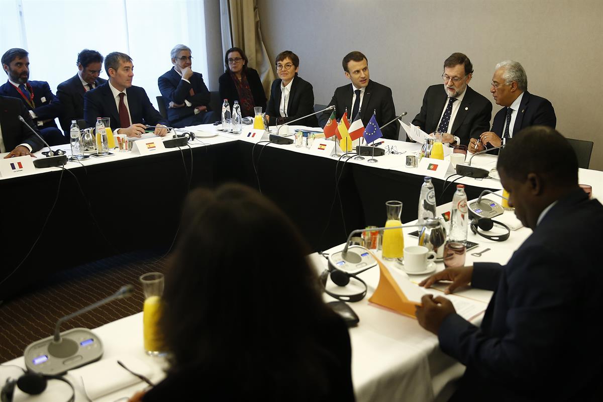 23/03/2018. Viaje de Rajoy a Bruselas (segunda jornada). El presidente del Gobierno, Mariano Rajoy, preside una reunión con el presidente de...