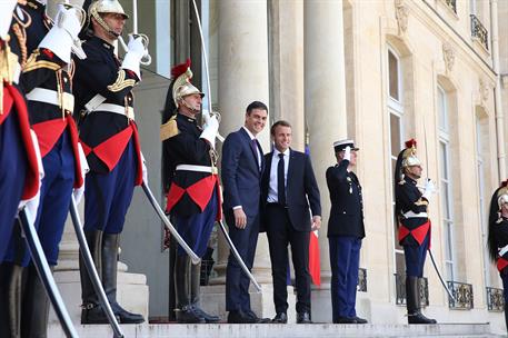 23/06/2018. Pedro Sánchez se reúne con Emmanuel Macron en El Elíseo. El presidente de la República Francesa, Emmanuel Macron, recibe al pres...