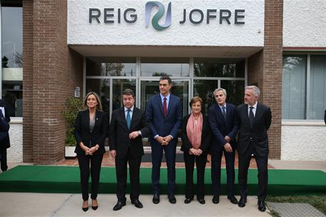 23/10/2018. Sánchez inaugura la ampliación de las instalaciones de la planta farmacéutica Reig Jofre. El presidente del Gobierno, Pedro Sánc...