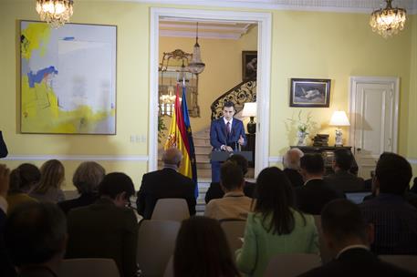 23/11/2018. Rueda de prensa del presidente del Gobierno en La Habana. El presidente del Gobierno, Pedro Sánchez, durante la rueda de prensa ...
