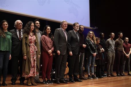 24/01/2018. Rajoy asiste a la presentacion del proyecto "El español, lengua global". El presidente del Gobierno, Mariano Rajoy, junto a los ...