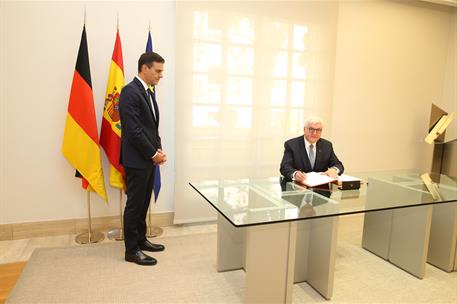 24/10/2018. Sánchez recibe al presidente de la República Federal de Alemania. El presidente de la República Federal de Alemania, Frank-Walte...