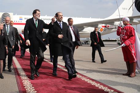 26/02/2018. VIII Reunión de Alto Nivel entre Túnez y España. El presidente del Gobierno, Mariano Rajoy, y el jefe del Gobierno de la Repúbli...