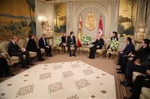 Audiencia del presidente del Gobierno, Mariano Rajoy, con el presidente de la República Tunecina, Béji Caïd Essebsi