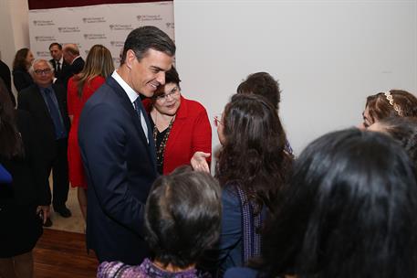 28/09/2018. Pedro Sánchez en Los Ángeles. El presidente del Gobierno, Pedro Sánchez, a su llegada a la Universidad del Sur de California, en...