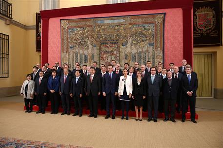 28/11/2018. Pedro Sánchez recibe al presidente de China, Xi Jinping. El presidente Pedro Sánchez y el presidente de la República Popular Chi...