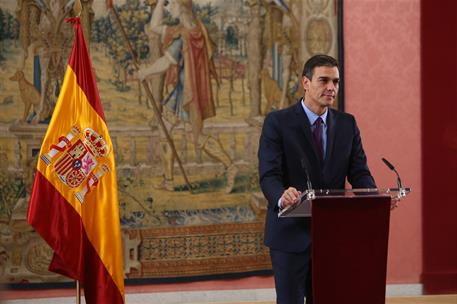28/11/2018. Pedro Sánchez recibe al presidente de China, Xi Jinping. El presidente Pedro Sánchez interviene ante el Consejo Asesor Empresari...