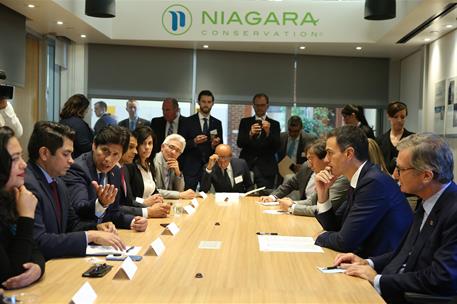 29/09/2018. Pedro Sánchez visita las instalaciones del LACI. El presidente del Gobierno, Pedro Sánchez, durante su visita a las instalacione...
