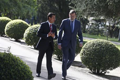 25/04/2018. Rajoy recibe al presidente de los Estados Unidos Mexicanos. El presidente del Gobierno, Mariano Rajoy, y el presidente de los Es...