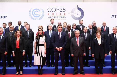 2/12/2019. Sánchez participa en el Diálogo de líderes de la jornada inaugural de la COP25. El presidente del Gobierno en funciones, Pedro Sá...