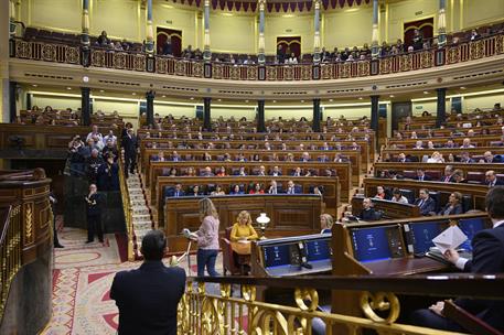 3/12/2019. Pedro ​Sánchez asiste a la constitución del Congreso de la XIV Legislatura. El presidente del Gobierno en funciones, Pedro Sánche...