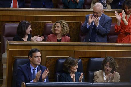 3/12/2019. Pedro ​Sánchez asiste a la constitución del Congreso de la XIV Legislatura. El presidente del Gobierno en funciones, Pedro Sánche...