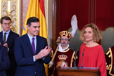 6/12/2019. Sánchez asiste a la conmemoración del 41º aniversario de la Constitución. El presidente del Gobierno en funciones, Pedro Sánchez,...