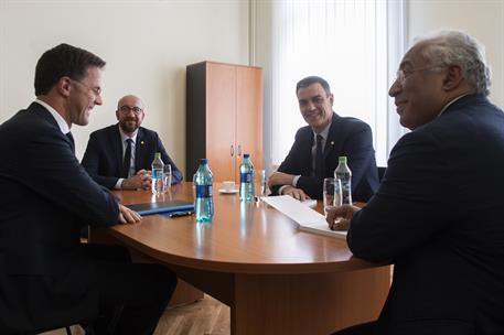 9/05/2019. Sánchez participa en la reunión informal de jefes de Estado y de Gobierno de la UE. El presidente del Gobierno en funciones, Pedr...